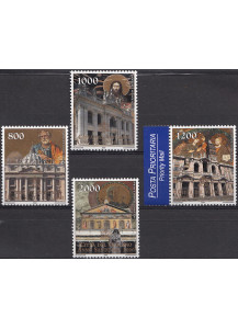 2000 Vaticano Anno Santo del 2000 4 Valori Sassone 1183-6